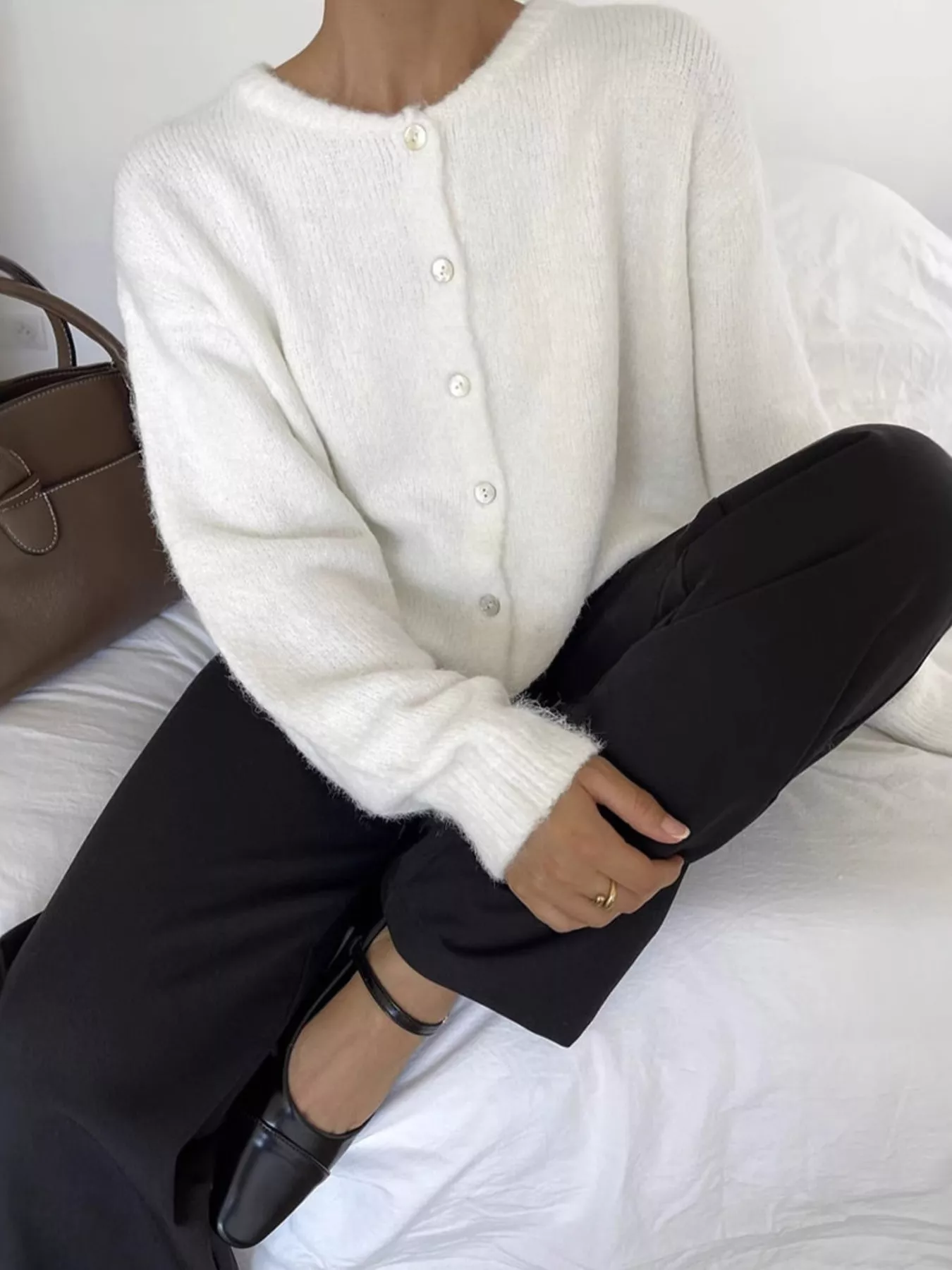 Button Up Long Sleeve Cardigan - Image 8