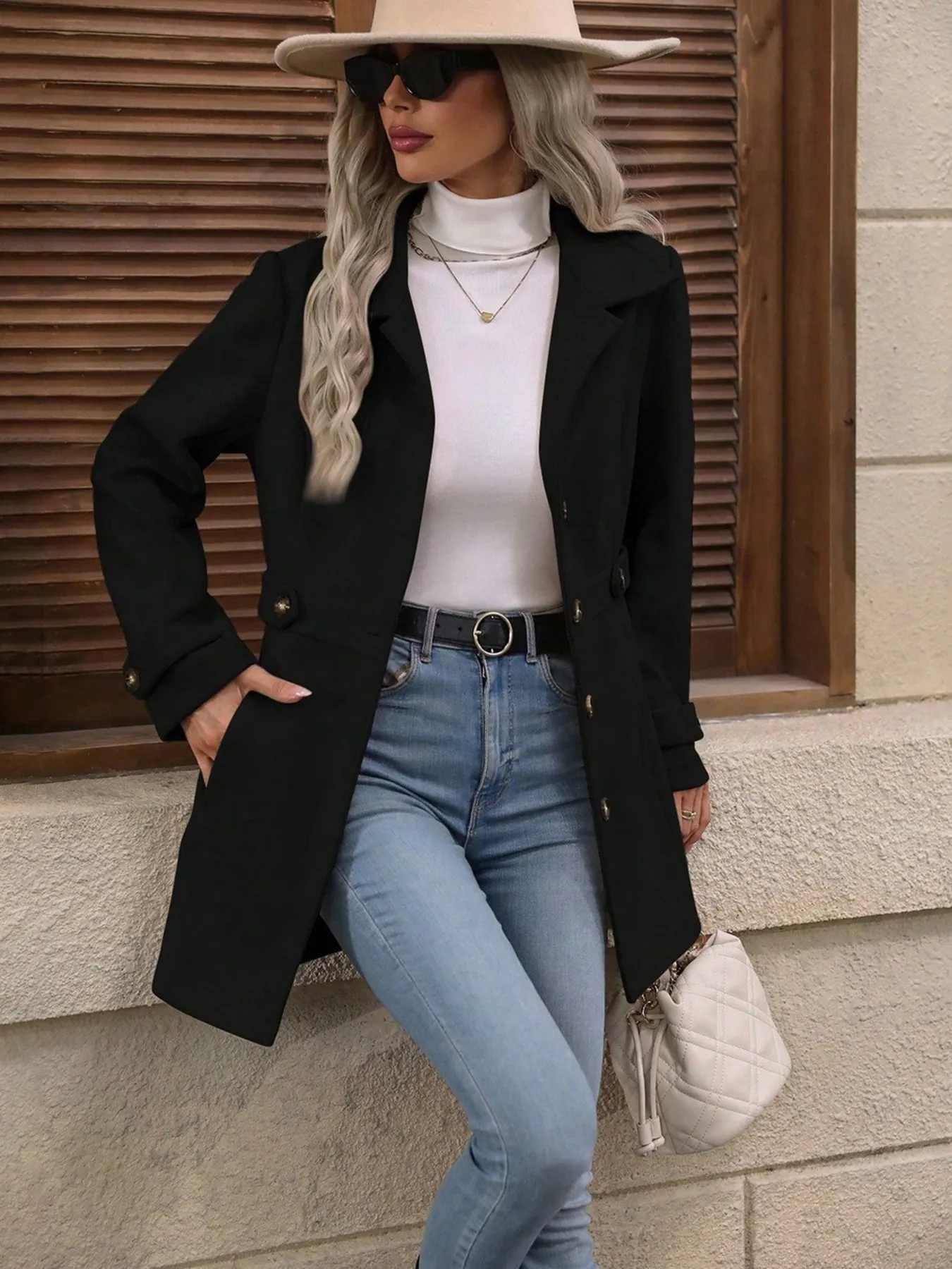 Button Up Long Sleeve Coat - Image 20