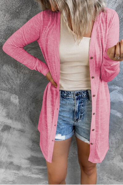 Button Up Long Sleeve Cover Up - Image 10