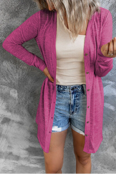 Button Up Long Sleeve Cover Up - Image 19