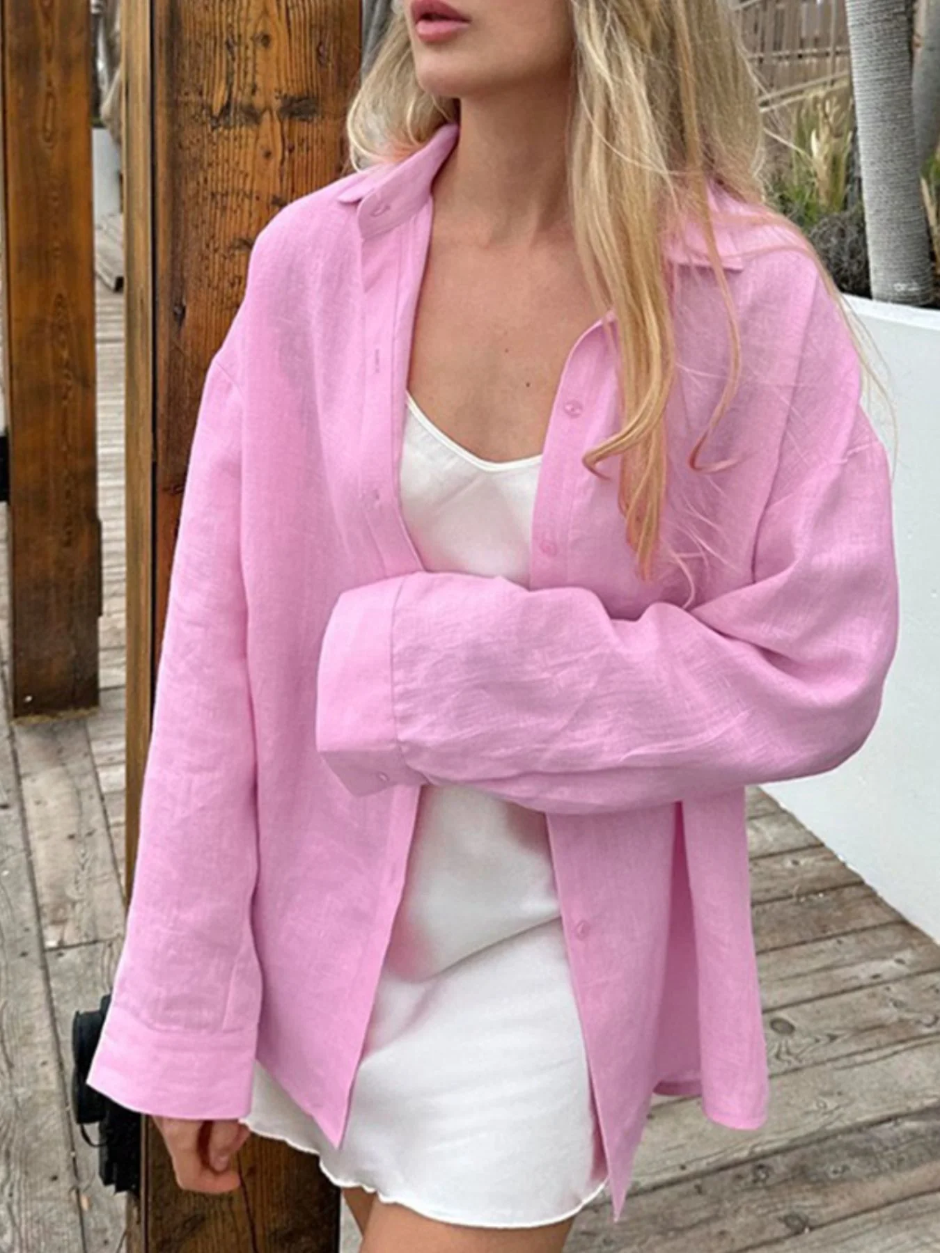Button Up Long Sleeve Shirt - Image 7