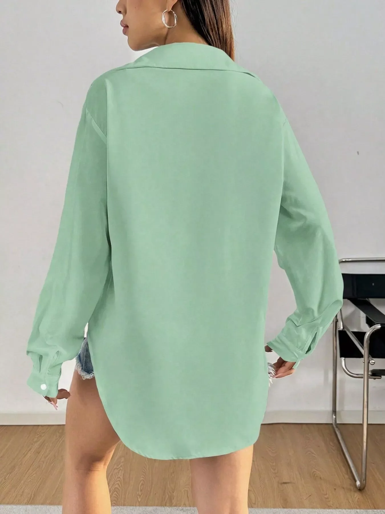 Button Up Long Sleeve Shirt - Image 10