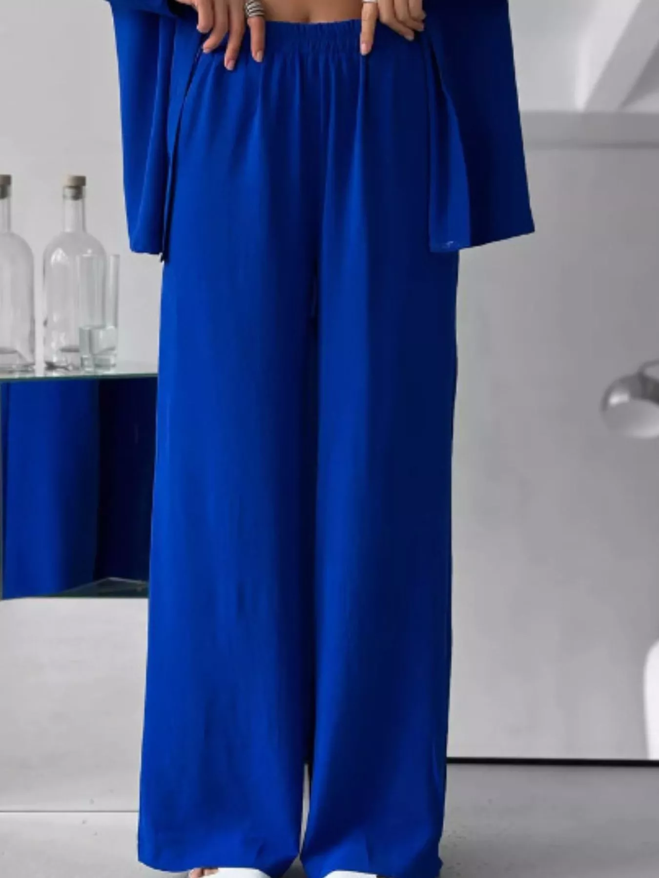 Button Up Long Sleeve Shirt and Pants Set - Image 12