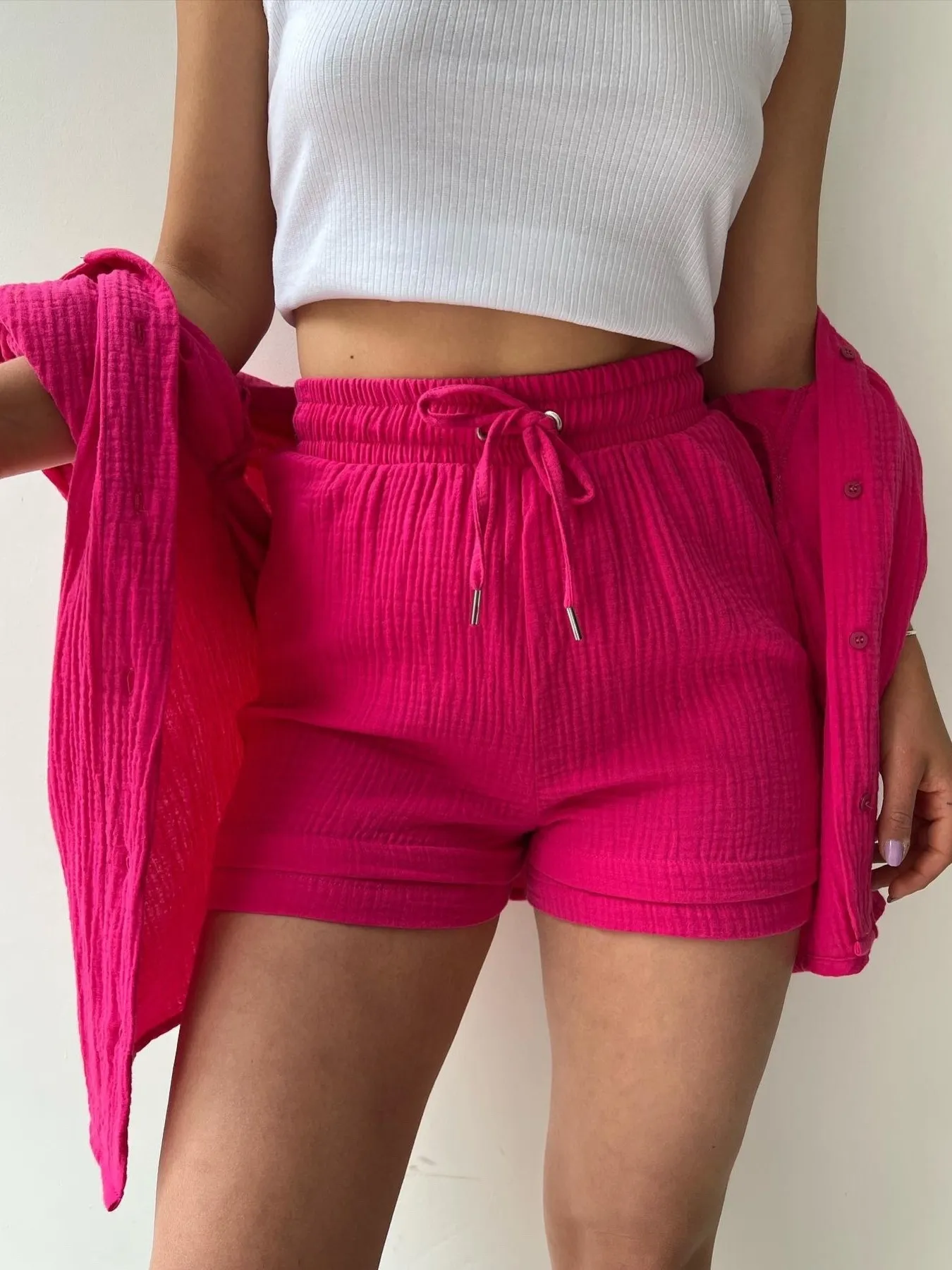 Button Up Shirt and Shorts Set - Image 11