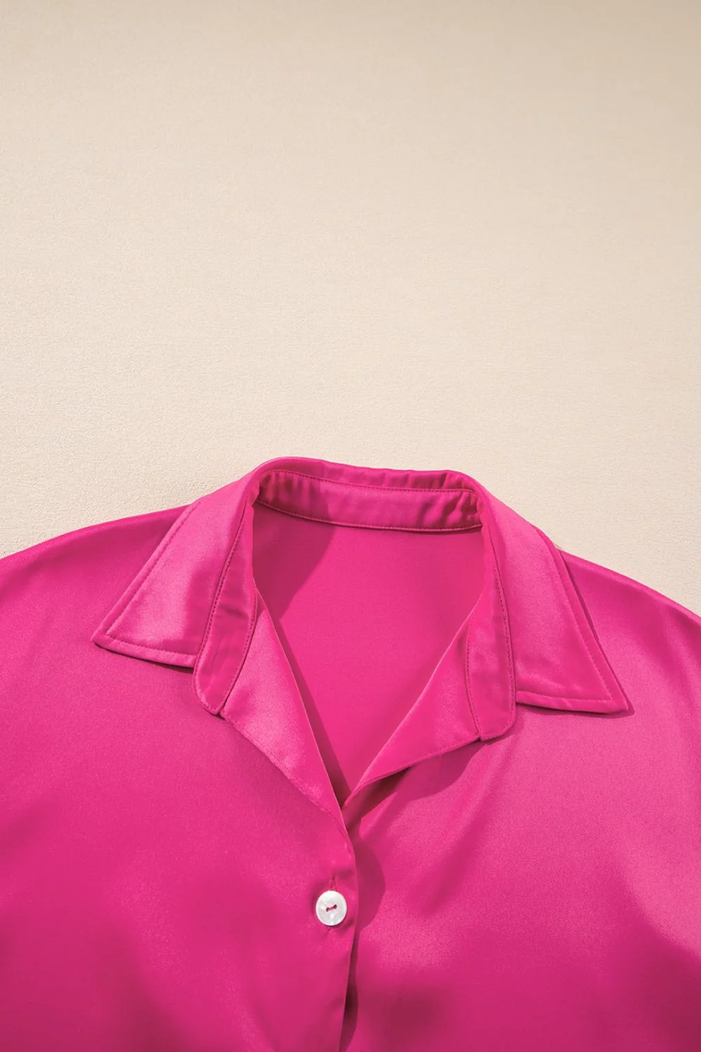 Buttoned Collared Neck Mini Shirt Dress - Image 6