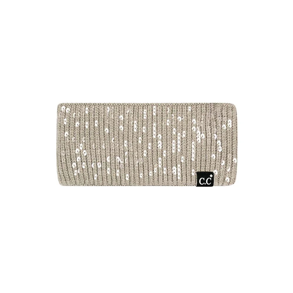 C.C All Over Clear Sequin Headwrap - Image 7
