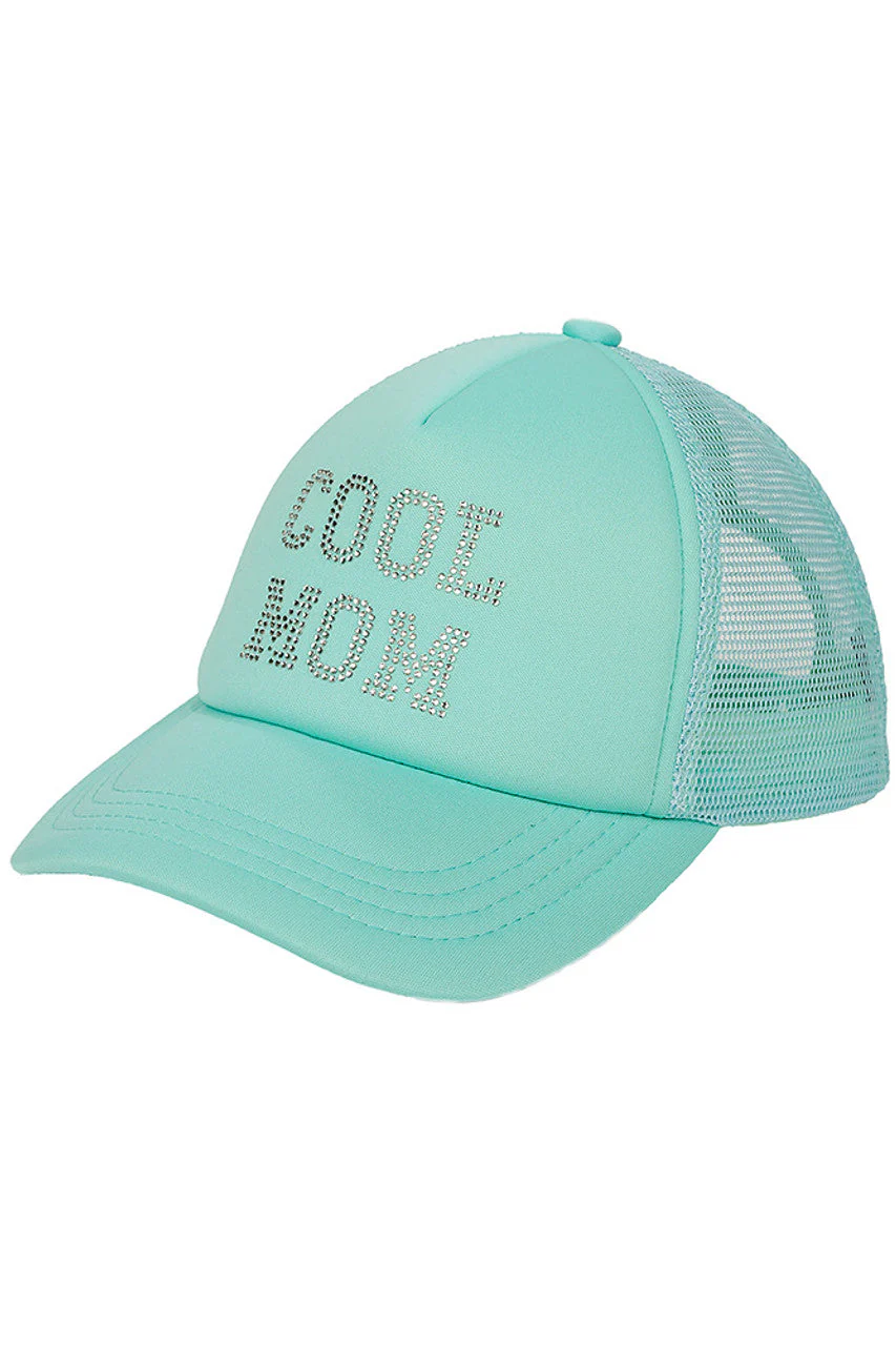 C.C Cool Mom Rhinestones Trucker Cap - Image 4