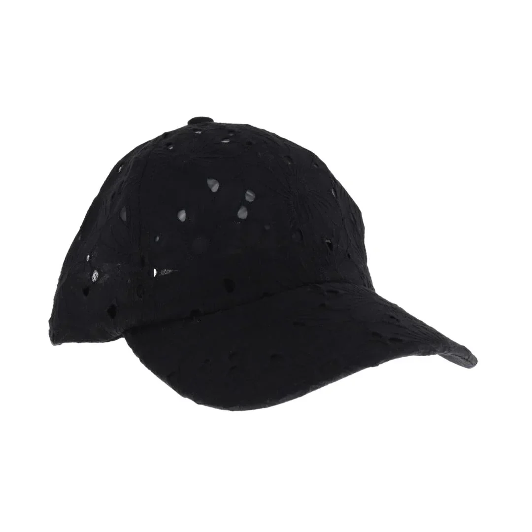 C.C EMBROIDERED Floral Cotton Pony Cap - Image 2