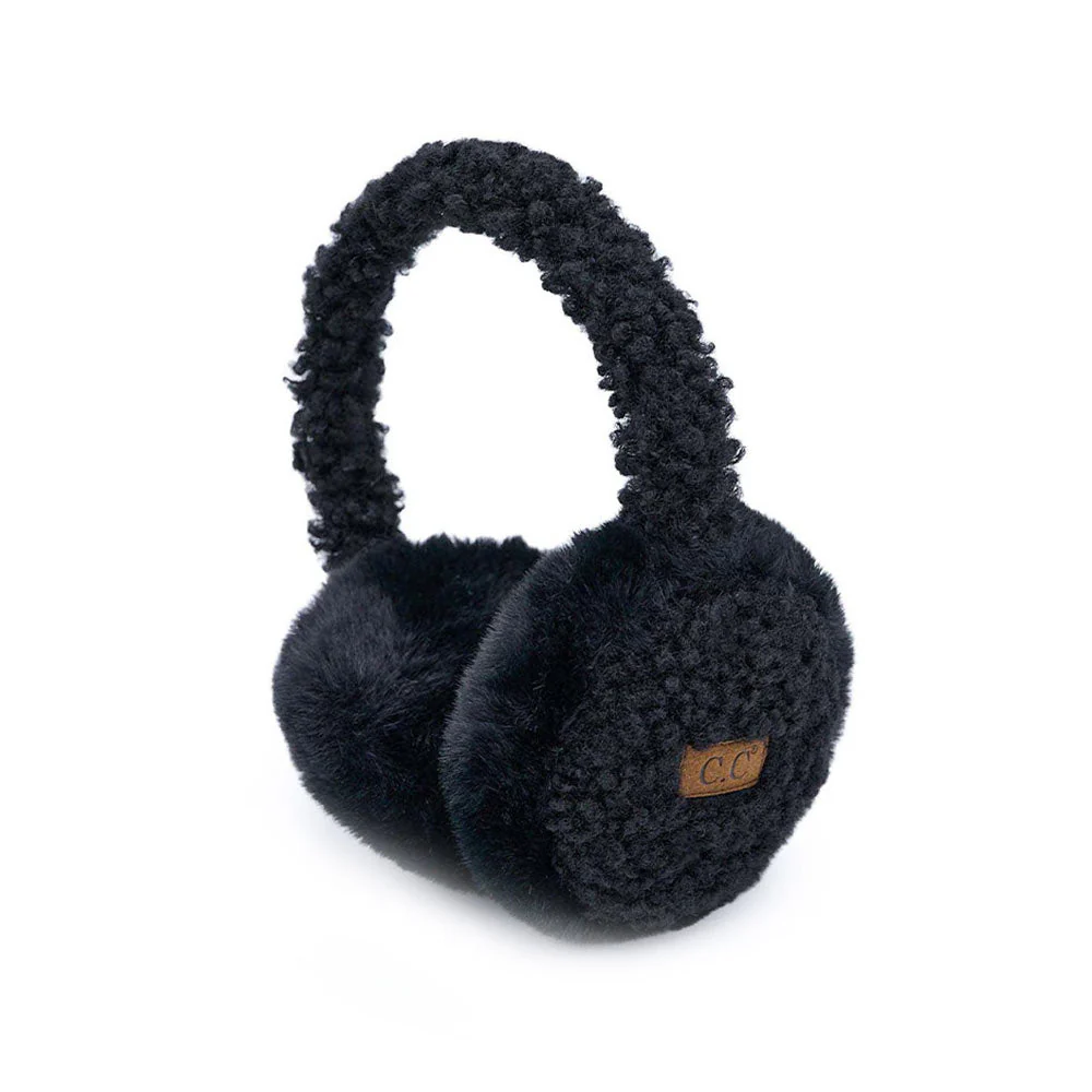 C.C Faux Fur Sherpa Earmuffs - Image 2