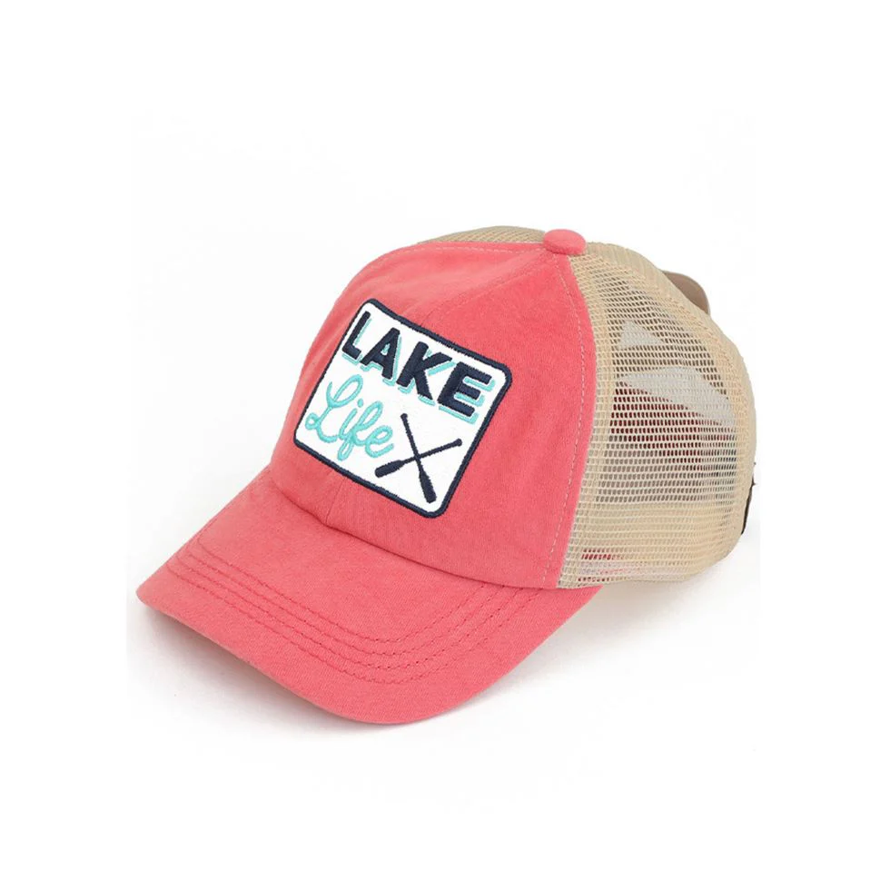 C.C LAKE LIFE Patch Criss-Cross Pony Cap - Image 6
