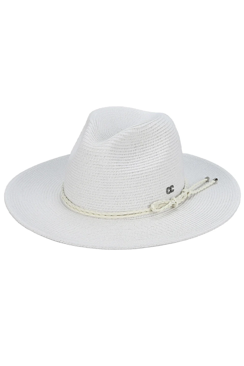 C.C Leather String Rope Band Paper Panama Hat - Image 4