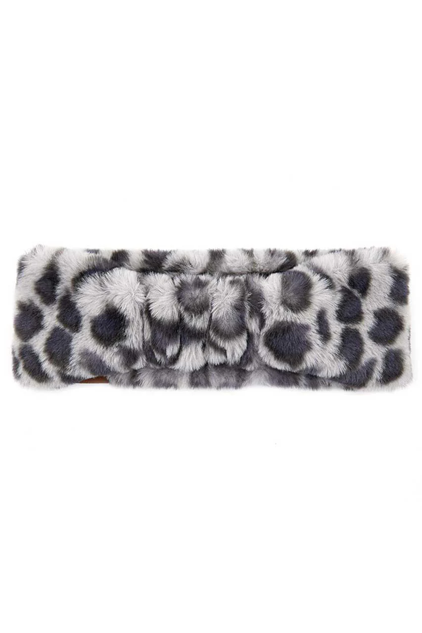 C.C Leopard Pattern Faux Fur Headwrap - Image 2