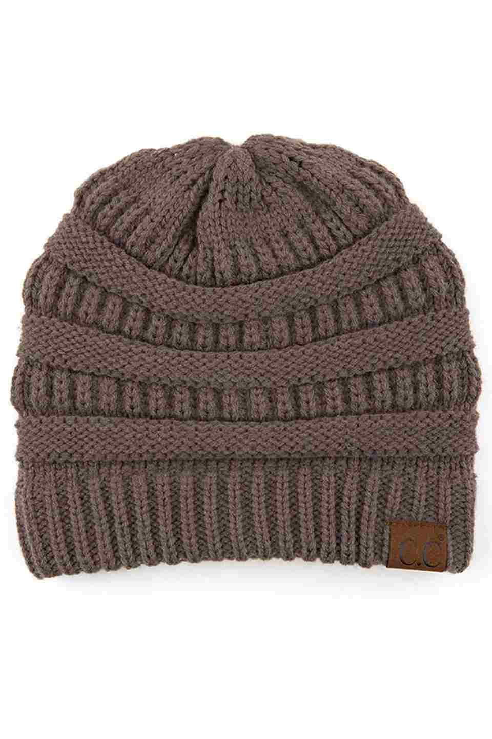 C.C Ribbed Kit Solid Color Beanie - Image 20