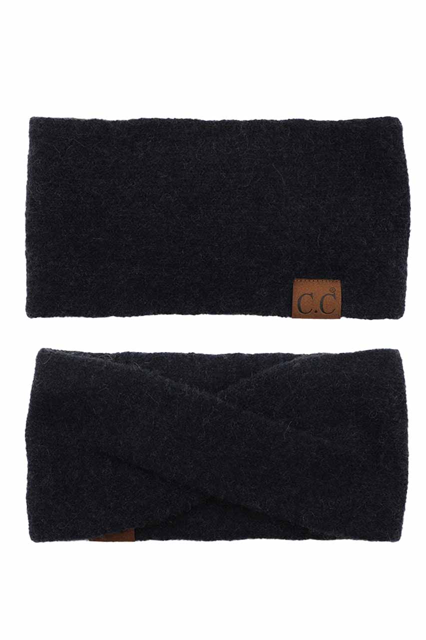 C.C Soft Recycled Fine Yarn Cuff Headwrap Earmuffs - Image 2