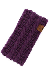 C.C Solid Ribbed Ponytail Headband Ear Warmer Earmuff - Image 16