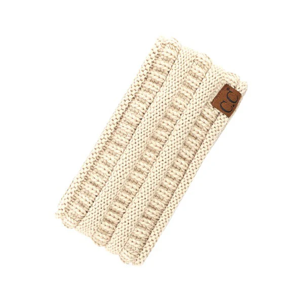 C.C Solid Ribbed Ponytail Headband Ear Warmer Earmuff - Image 2