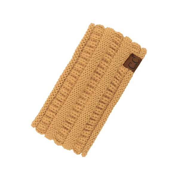 C.C Solid Ribbed Ponytail Headband Ear Warmer Earmuff - Image 6