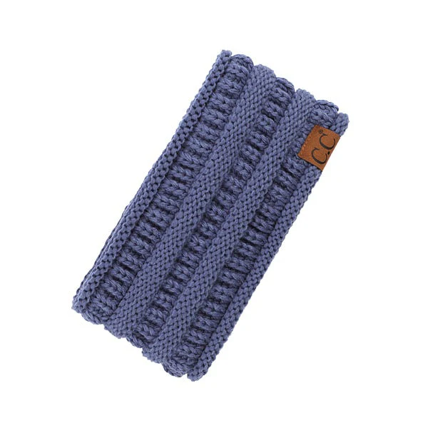 C.C Solid Ribbed Ponytail Headband Ear Warmer Earmuff - Image 7