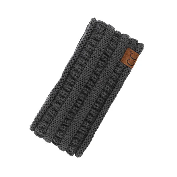 C.C Solid Ribbed Ponytail Headband Ear Warmer Earmuff - Image 8