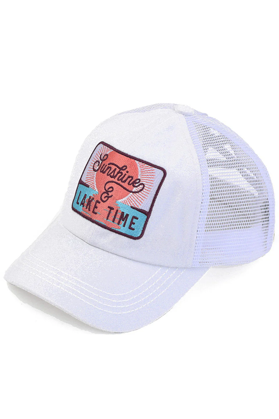 C.C SUNSHINE & LAKE TIME Patch Pony Cap - Image 8