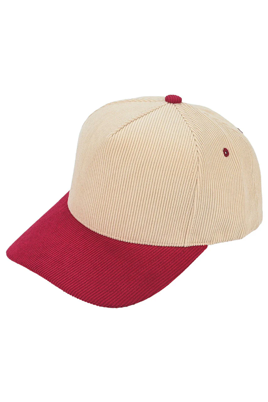 C.C Two Tone Corduroy Trucker Cap - Image 2