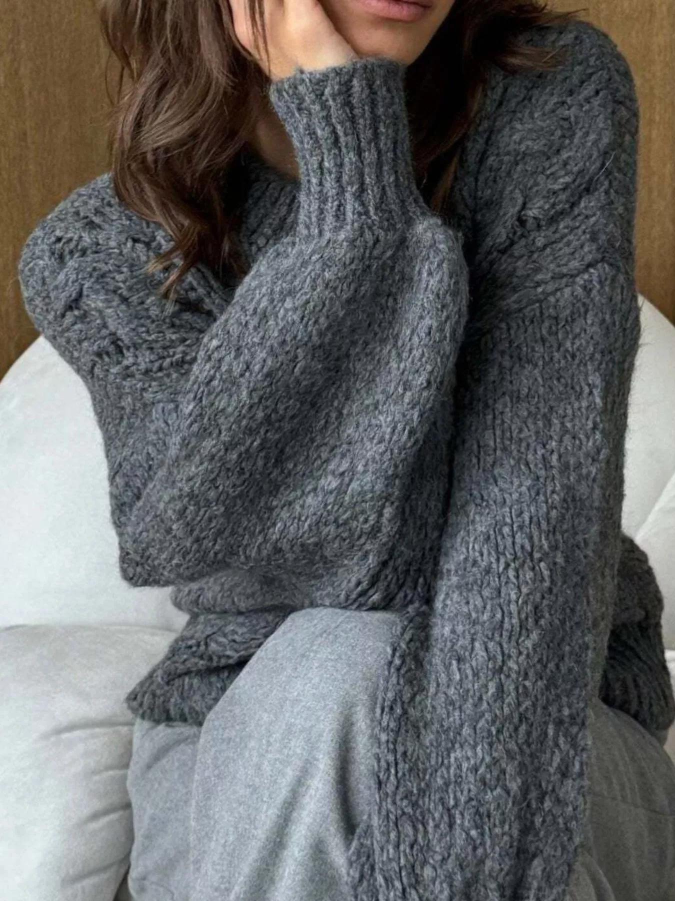 Cable Knit Button-Down Cardigan - Image 15