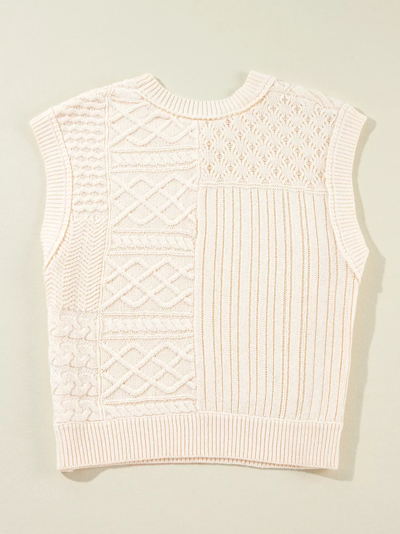 Cable Knit Dolman Sweater Vest - Image 10
