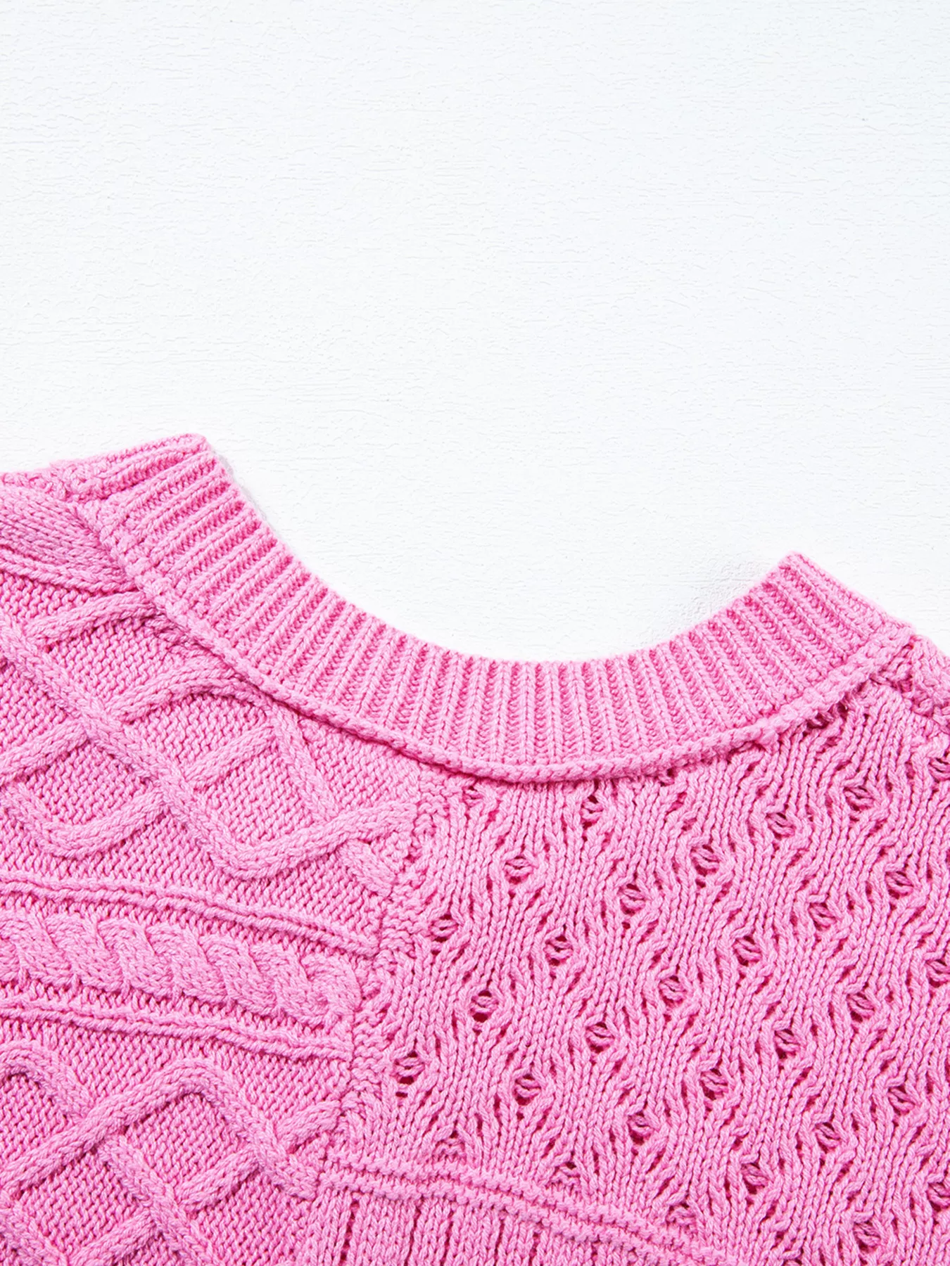 Cable Knit Dolman Sweater Vest - Image 18