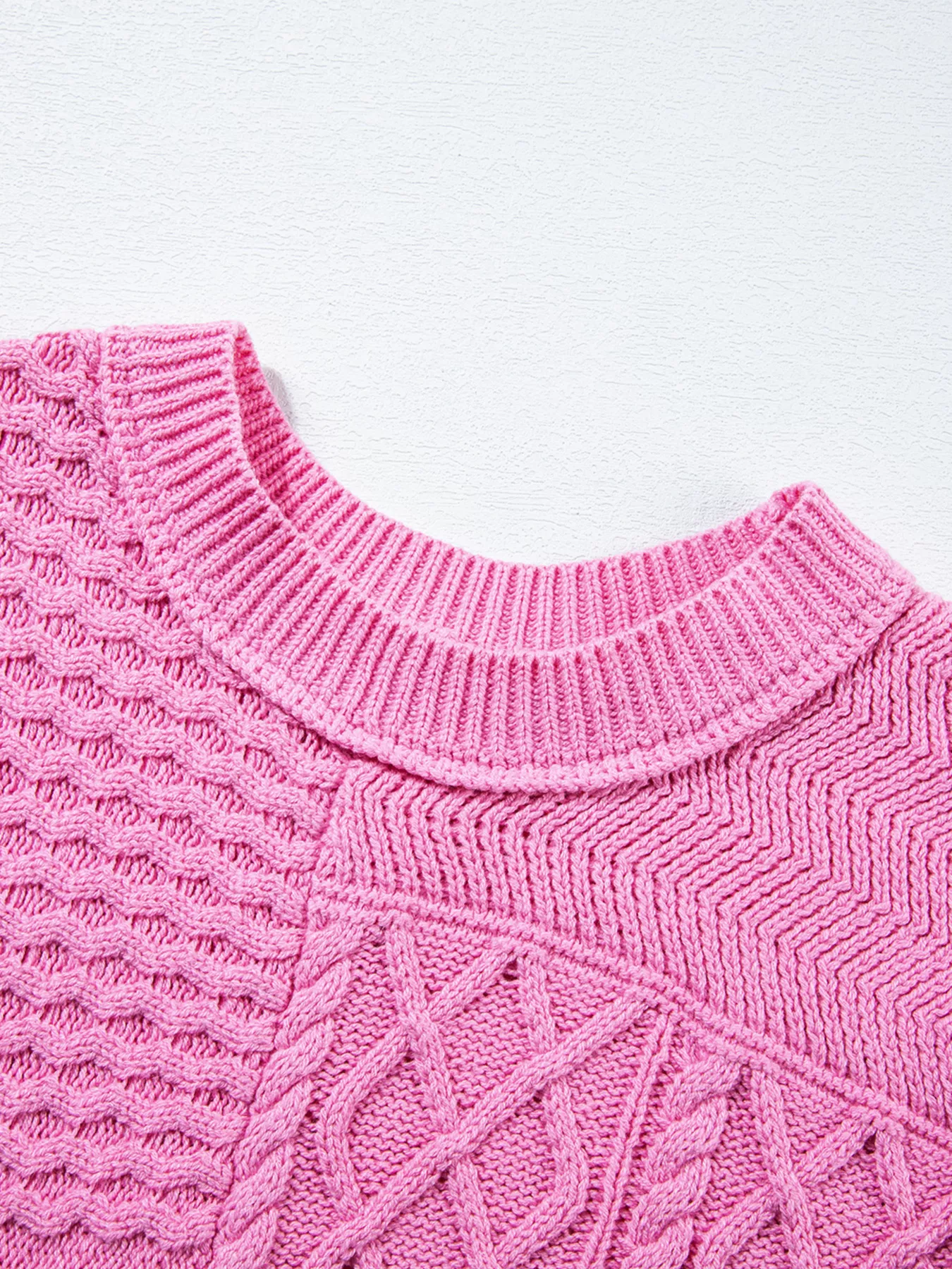 Cable Knit Dolman Sweater Vest - Image 20