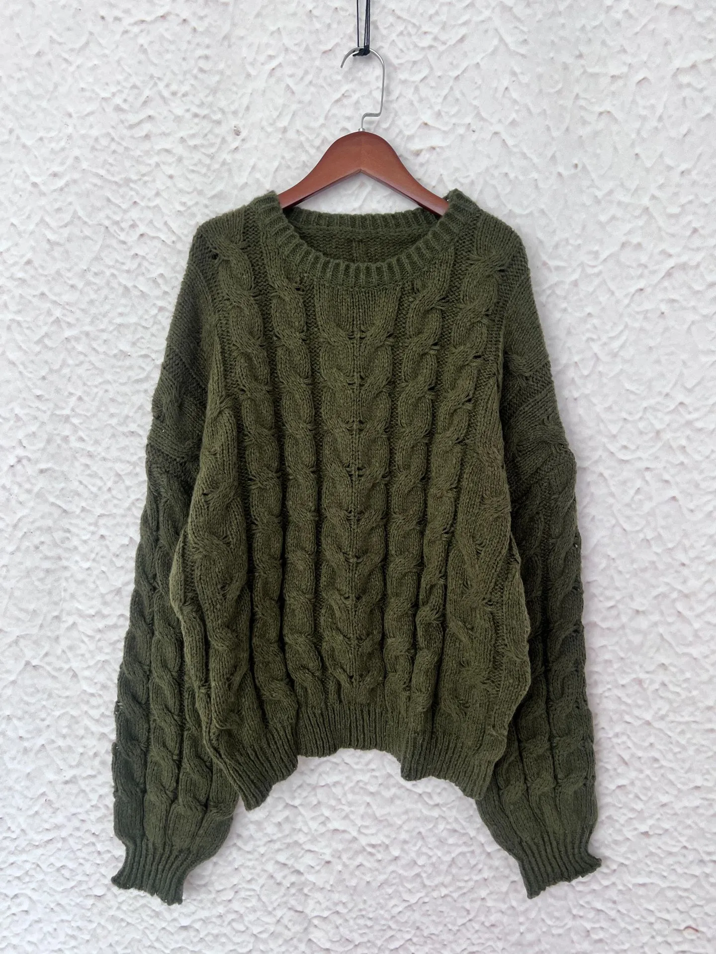 Cable Knit Long Sleeve Sweater - Image 20