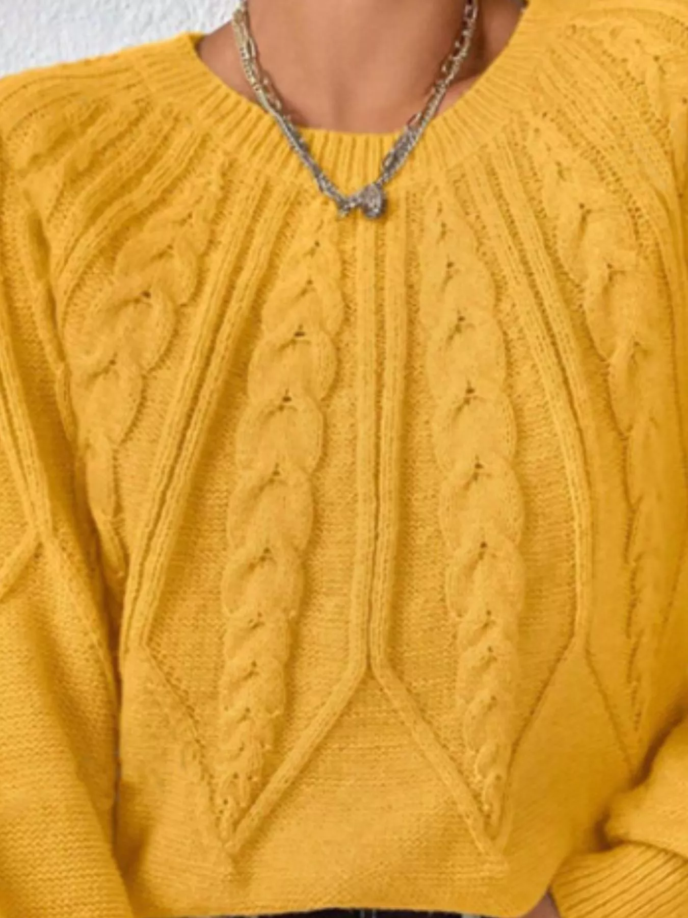 Cable Knit Long Sleeve Sweater - Image 26