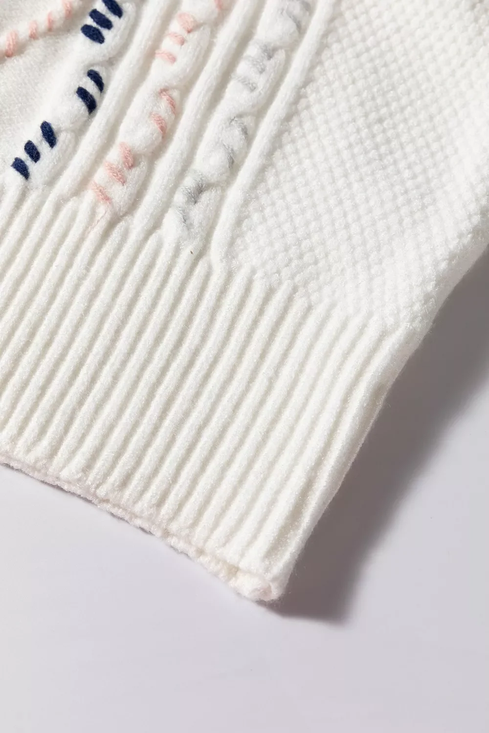 Cable Knit Short Sleeve Sweater - Image 10