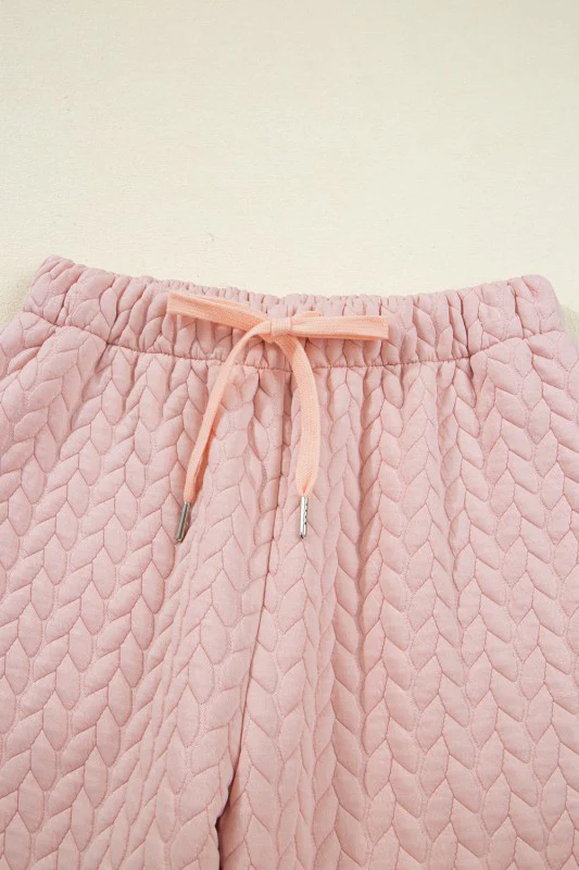 Cable Textured Top and Pants Set - Image 5