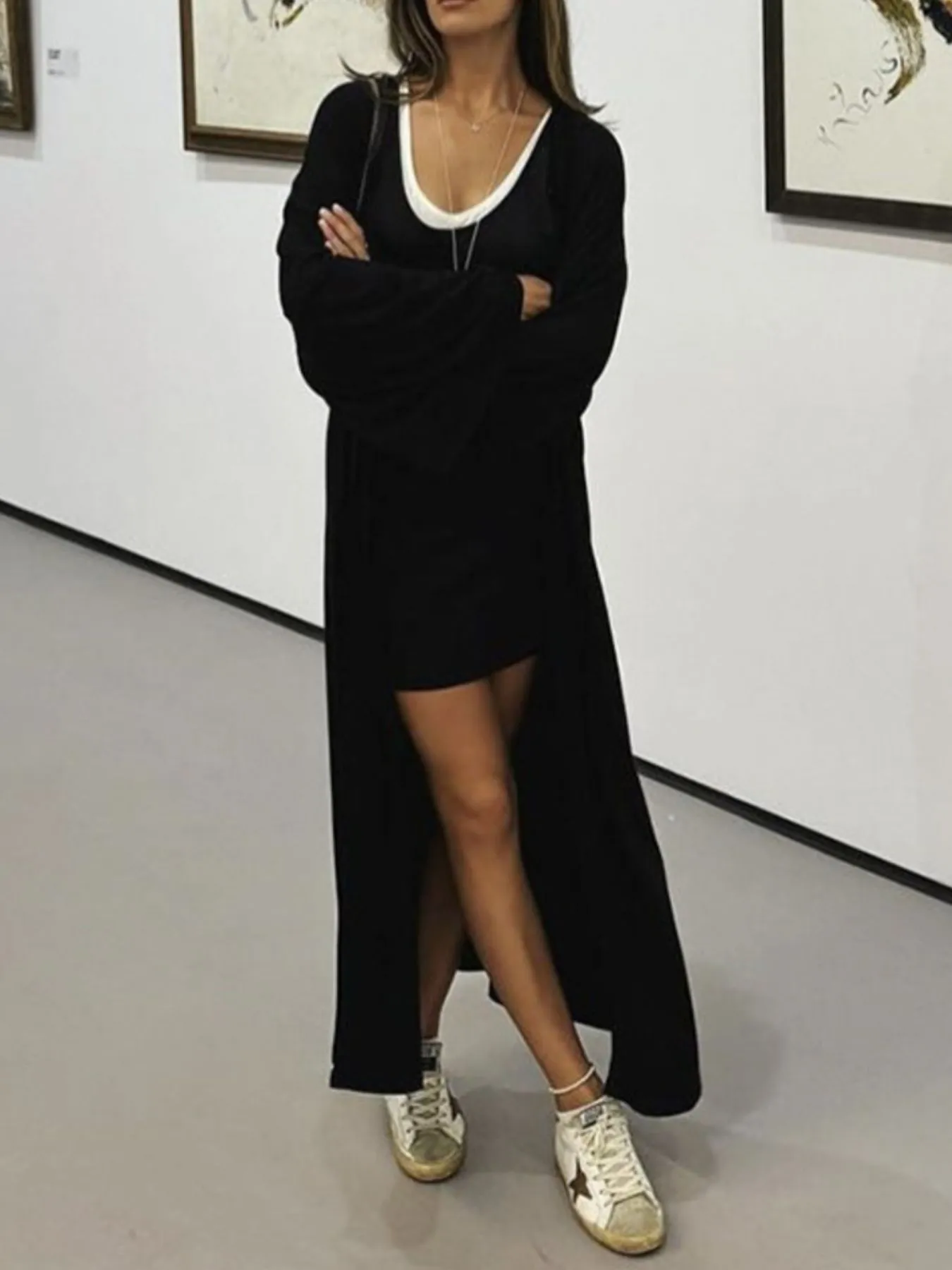 Cami Shorts and Open Front Cardigan Three Piece Set - Image 19