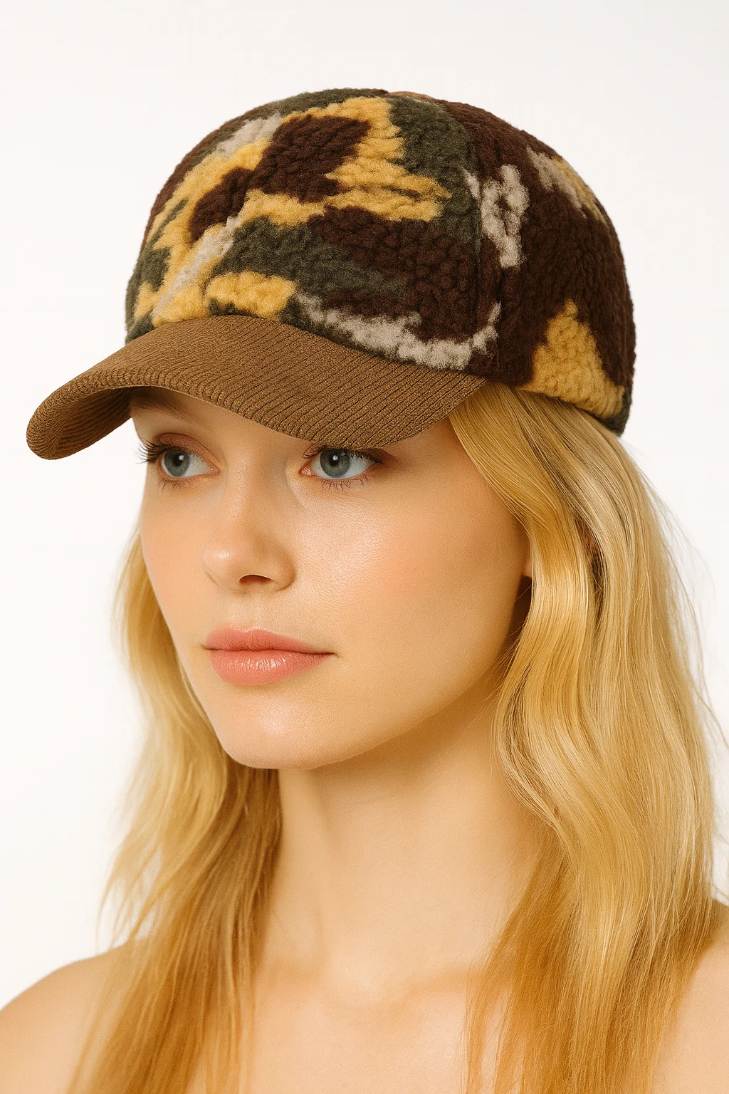 Camouflage Print Baseball Cap - Image 2