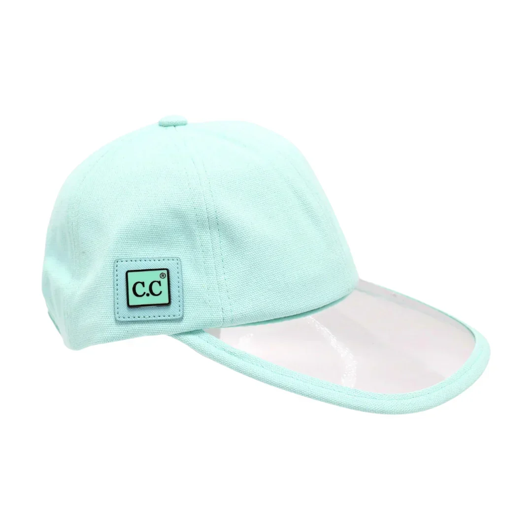 Canvas C.C Ball Cap with PVC Brim - Image 3