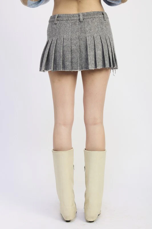 CARGO PLEATED MINI SKIRT - Image 8