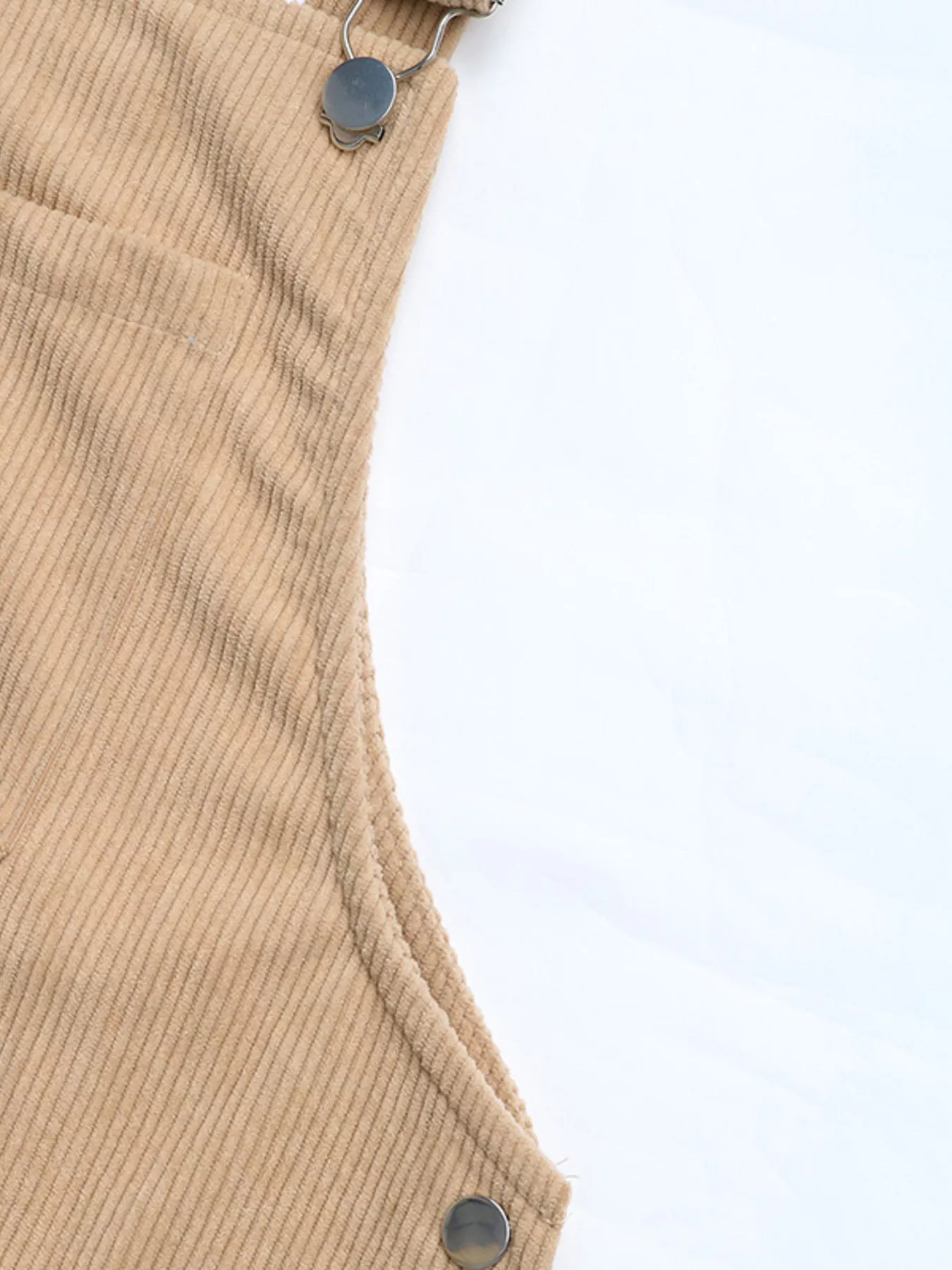 Casual Corduroy Overall Dress - Image 8