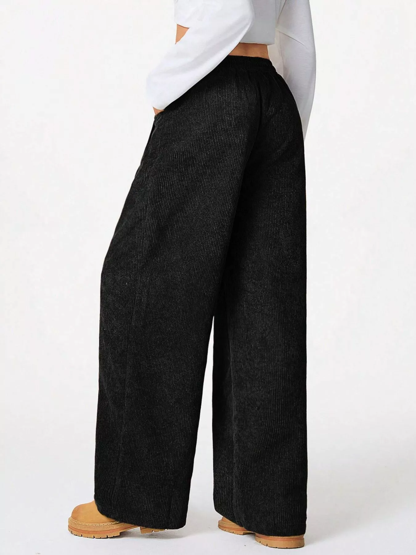 Casual Corduroy Wide Leg Pants - Image 17