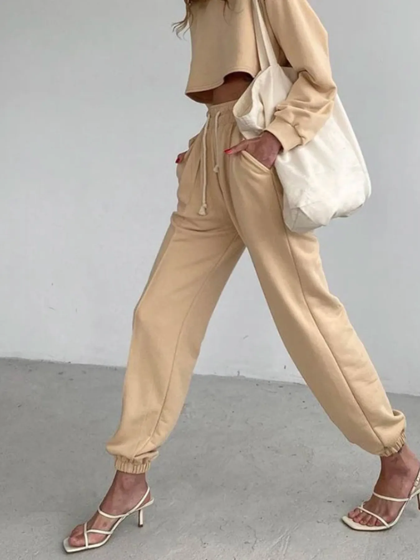 Casual Drawstring Jogger Pants - Image 2