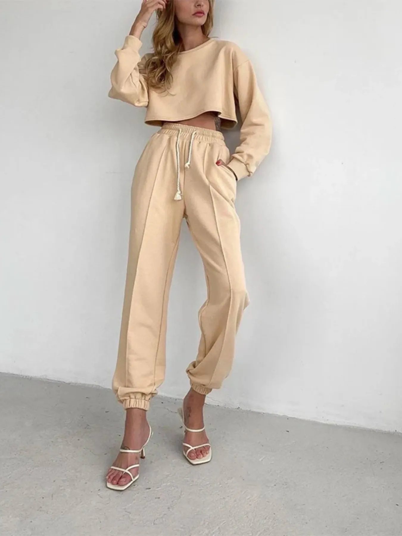 Casual Drawstring Jogger Pants - Image 3