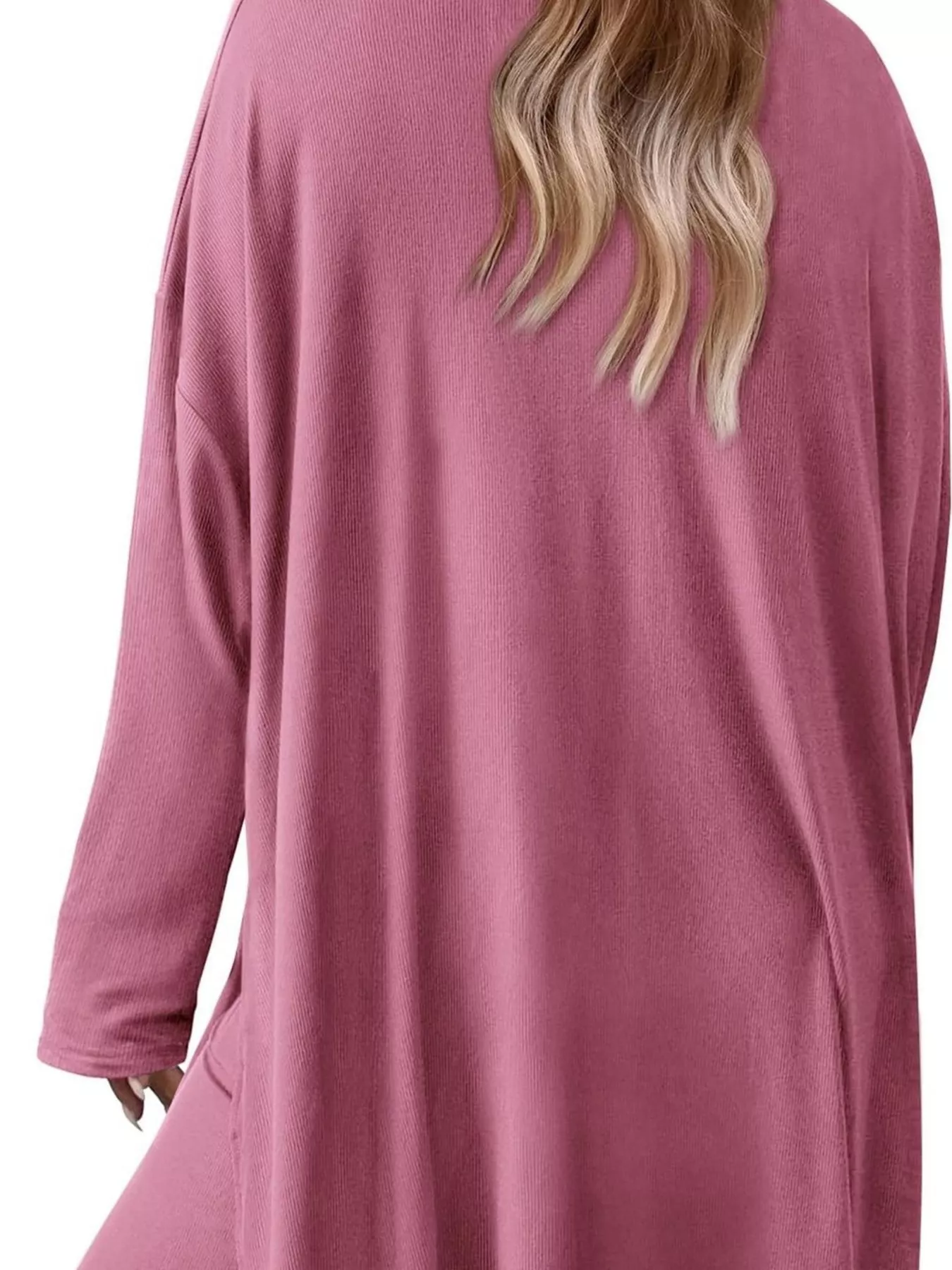 Casual Loose Long Sleeve Top and Wide Leg Pants Set - Image 12