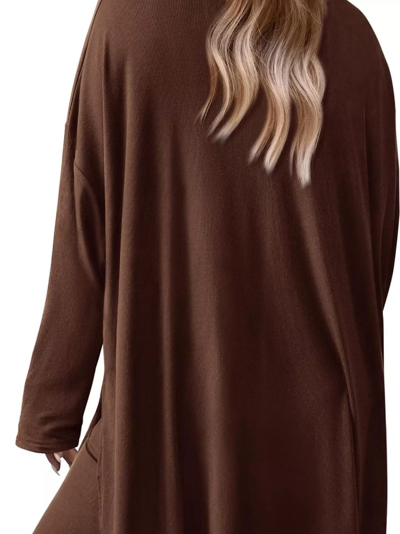 Casual Loose Long Sleeve Top and Wide Leg Pants Set - Image 15
