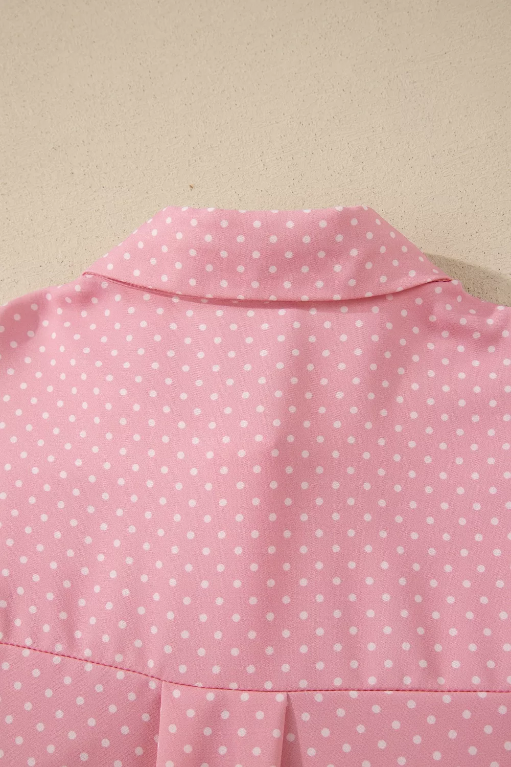 Casual Polka Dot Print Button Down Shirt - Image 6