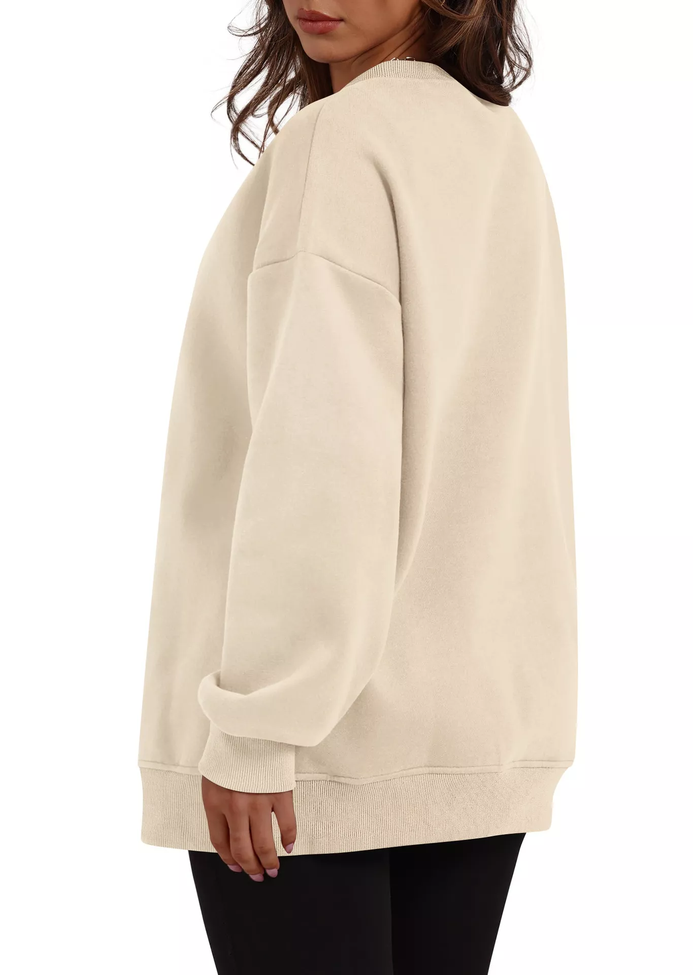Casual Solid Color Long Sleeve Sweatshirt - Image 7