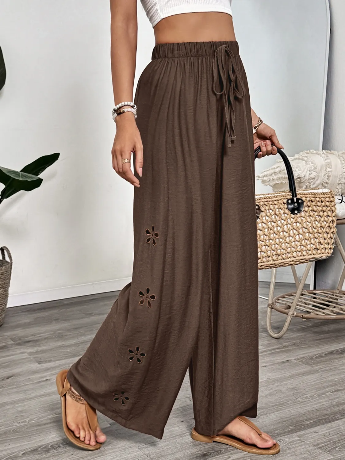 Casual Wide Leg Pants - Image 3