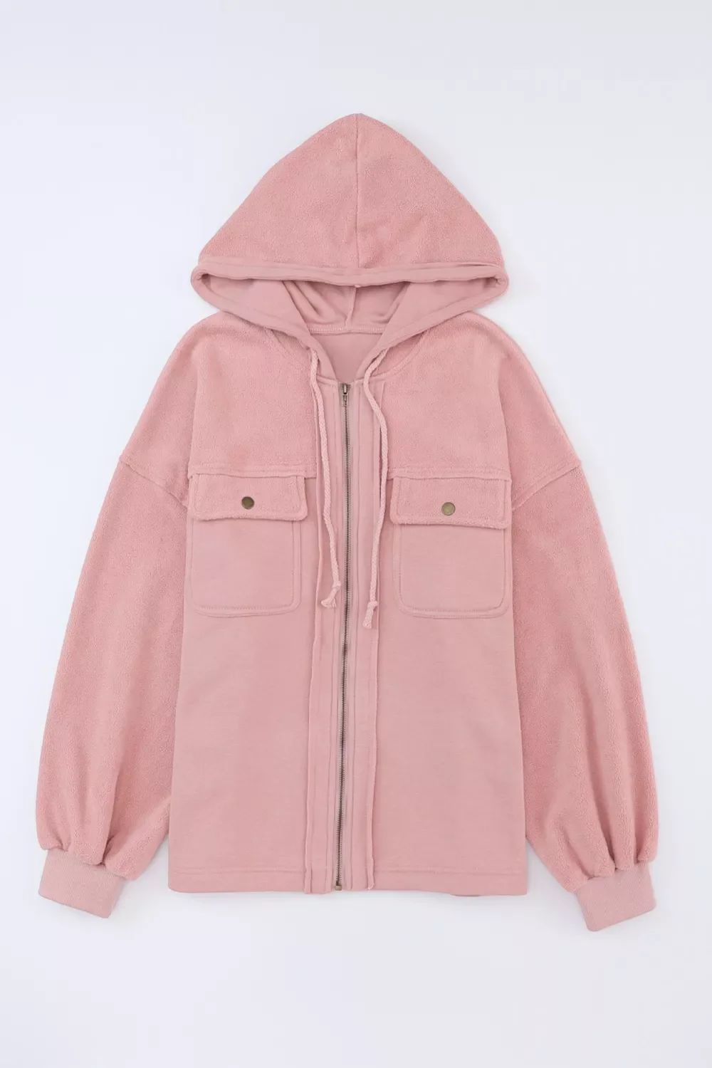 Casual Zip Up Jacket with Pockets - Image 5