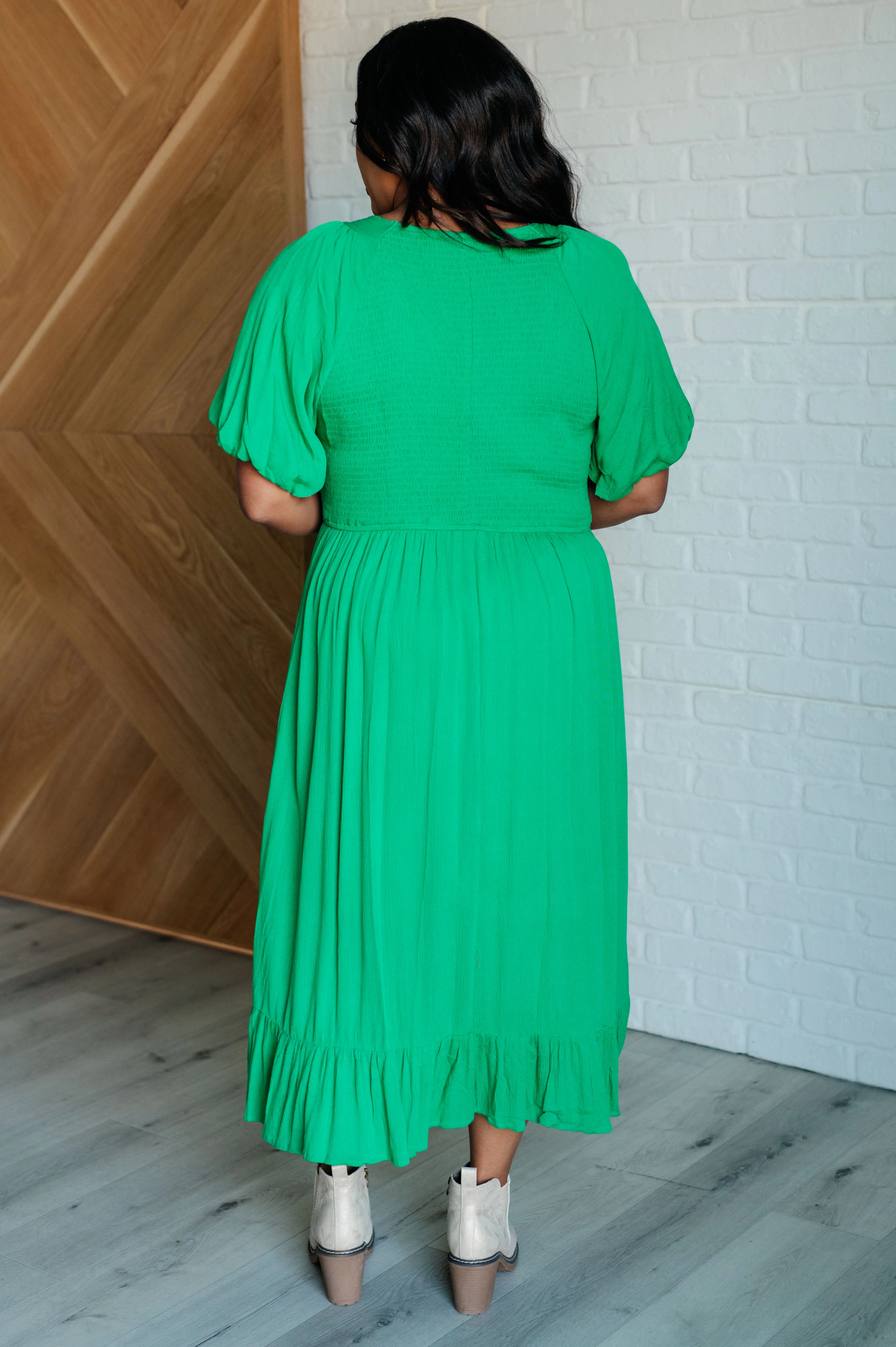 Catch a Cloud and Pin it Down Smocked Bodice Dress - Image 7