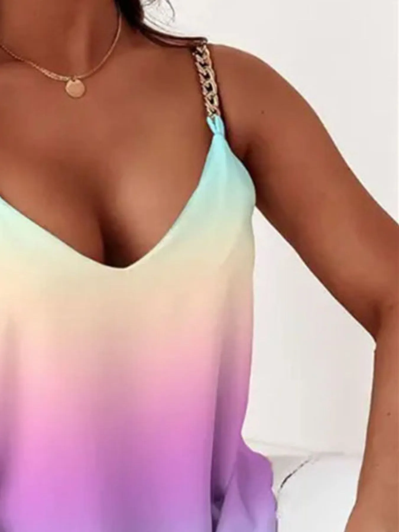 Chain Strap V-Neck Tank Top - Image 14