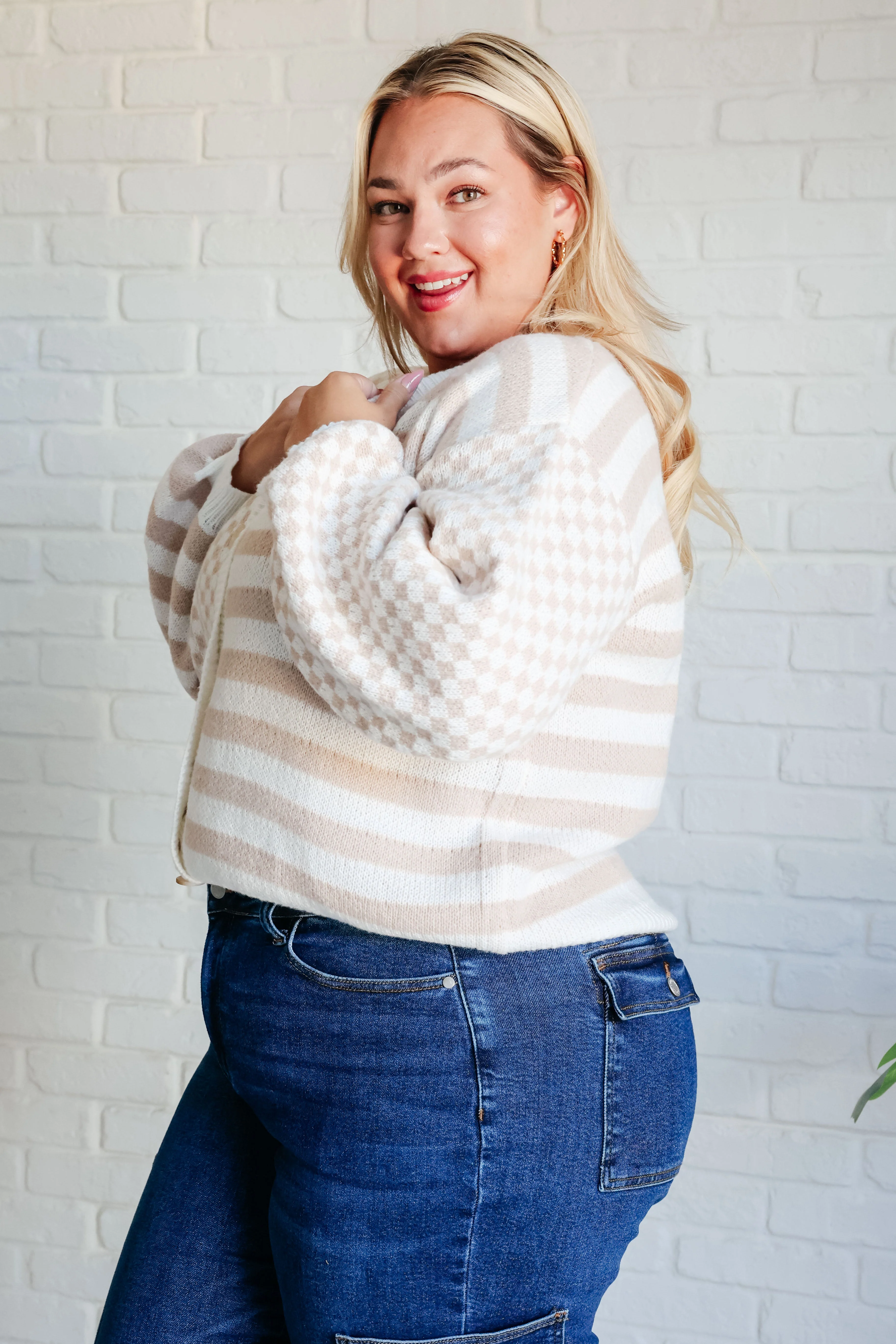 Check That Line Cardigan - Image 7